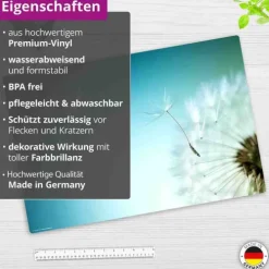 Cover-your-desk Schreibtischunterlagen*Schreibtischunterlage für Kinder und Erwachsene Pusteblume, aus hochwertigem Vinyl , 60 x 40 cm
