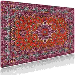 Schreibtischunterlage für Kinder und Erwachsene Orientalischer Teppich in rot, aus hochwertigem Vinyl , 60 x 40 cm*Cover-your-desk