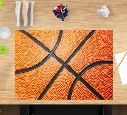 Schreibtischunterlage für Kinder und Erwachsene Basketball, aus hochwertigem Vinyl , 60 x 40 cm*Cover-your-desk Best