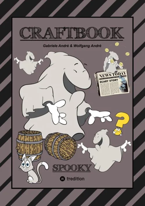 CRAFTBOOK - 100 GRUSELIGE MALMOTIVE - 2 SCHAURIGE BASTELSPIELE - RÄTSEL - LUSTIGE BILDER - GRAUENHAFTE AUFGABEN*tredition Outlet