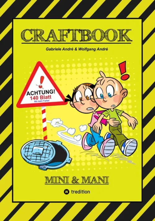 Kinder tredition Bilderbücher-CRAFTBOOK - ABENTEUER - 140 BLATT SPECIAL-EDTITION - MEHR FARBE - THEMENWELTEN - MALMOTIVE - RÄTSEL - TIERE - ZIRKUS