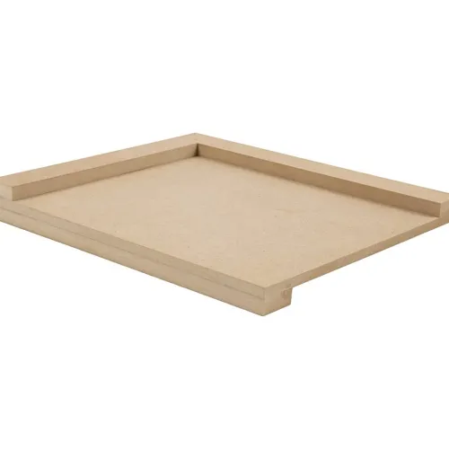 Creativ Company Küche & Esszimmer*Linoleum-Schneidebrett, Größe 25x29 cm, für Rechtshänder, 1 Stk