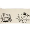 Creativ Company Federtaschen-Mäppchen, Piraten, Größe 21x9 cm, 245 g, Hellnatur, 1 Stk