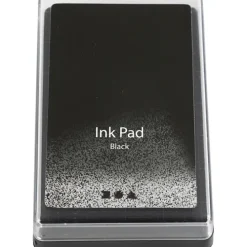 Creativ Company Stempel & -Kissen-Stempelkissen, H 2 cm, Größe 9x6 cm, Schwarz, 1 Stk