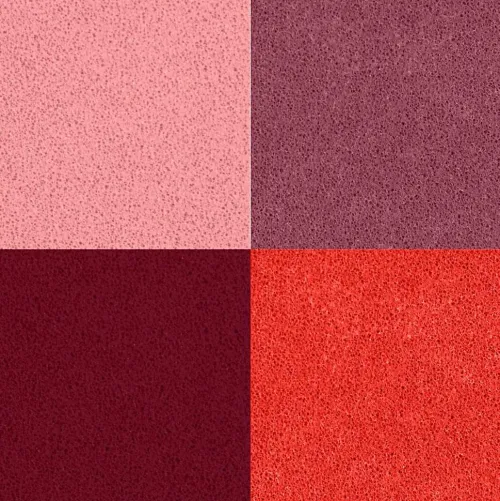 Creativ Company Stempel & -Kissen*Stempelkissen, H 2 cm, Größe 3,5x3,5 cm, Pfirsich, Pink, Hellrosa, Dunkelrosa, 4 Stk