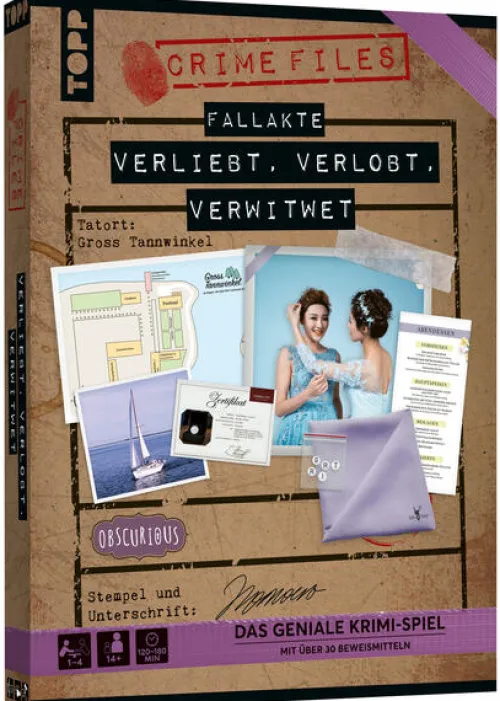 frechverlag GmbH Puzzles & Puzzlezubehör-Crime Files - Fallakte: Verliebt, verlobt, verwitwet