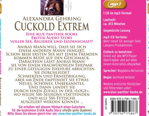blue panther books Romane·Erotische Romane-Cuckold Extrem | Erotik SM-Audio Story | Erotisches SM-Hörbuch MP3CD,Audio-CD, MP3