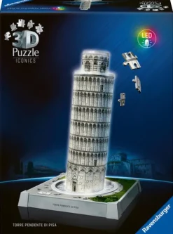 Ravensburger Spieleverlag Modelle & Konstruktion*3D Puzzle Iconics: Schiefer Turm von Pisa - mit Licht