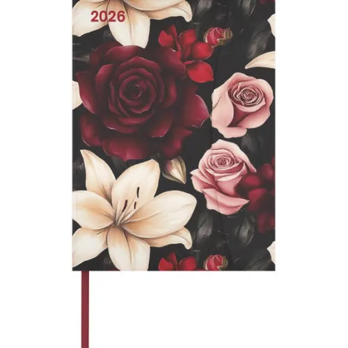 Dark Flowers 2026 - Diary - Buchkalender - Taschenkalender - 16x22*Neumann Verlage GmbH & Co Clearance
