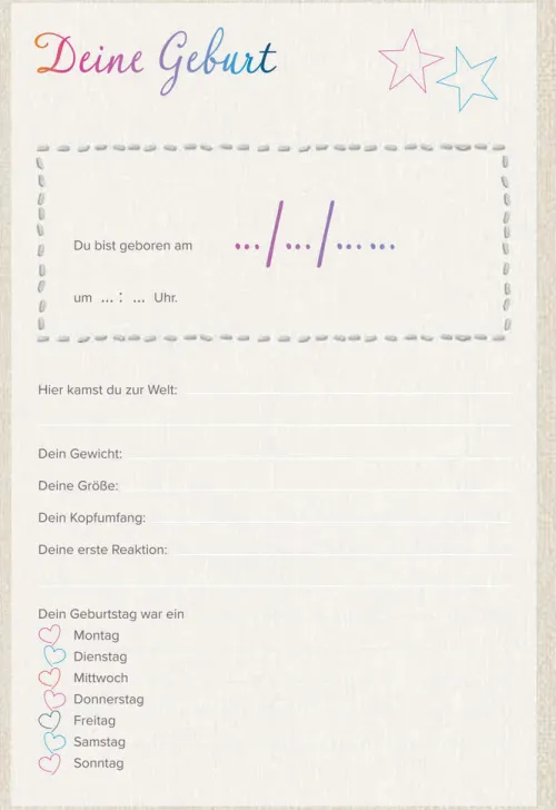 Wartberg Verlag Geburtstag|Geburt & Taufe-Das bist Du! Deine ersten 18 Jahre