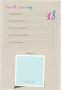 Wartberg Verlag Geburtstag|Geburt & Taufe-Das bist Du! Deine ersten 18 Jahre