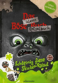 Kinder Ueberreuter Verlag 6-10 Jahre-Das kleine Böse Rätselbuch - Schleimig fiese Sticker-Rätsel (Das kleine Böse Buch)