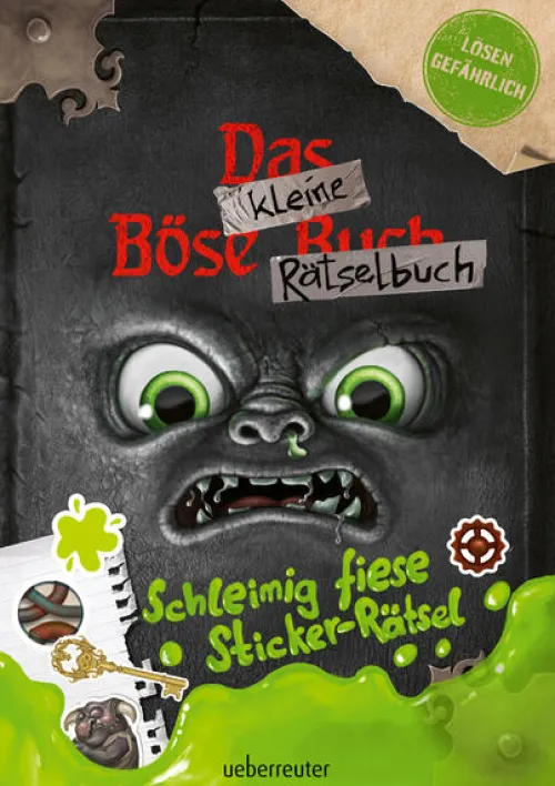 Kinder Ueberreuter Verlag 6-10 Jahre-Das kleine Böse Rätselbuch - Schleimig fiese Sticker-Rätsel (Das kleine Böse Buch)
