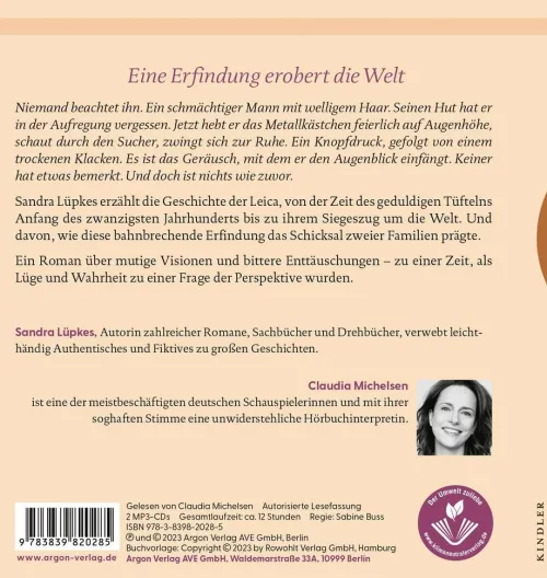 Argon Verlag GmbH Romane·Historische Romane*Das Licht im Rücken