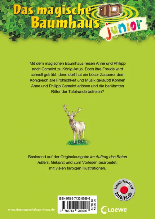 Das magische Baumhaus junior (Band 26) - König Artus und die Mission der Ritter*Loewe Verlag GmbH