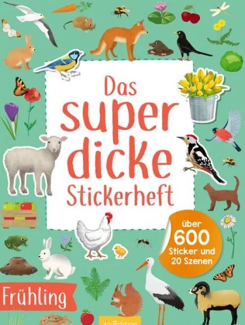 Das superdicke Stickerheft - Frühling*Ars Edition GmbH Best