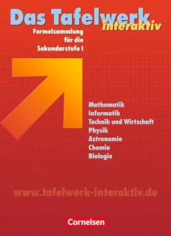Cornelsen Verlag GmbH Nach Fächern·Mathematik*Das Tafelwerk interaktiv / Schülerbuch / Östliche Bundesländer