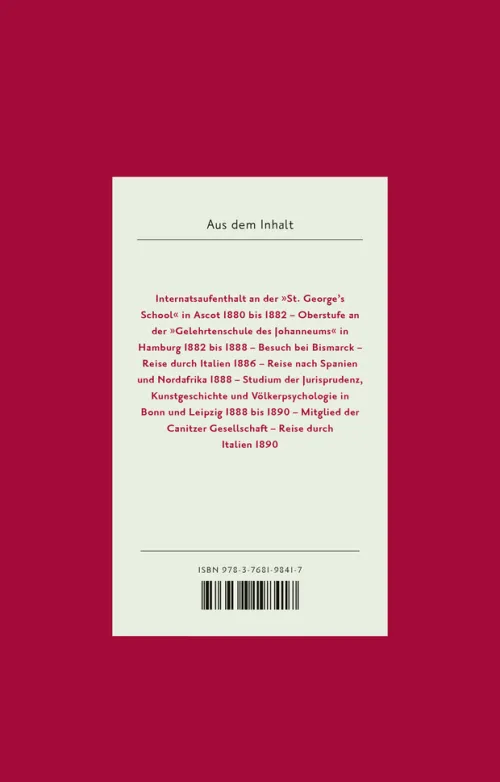 Cotta Gesamtausgaben*Das Tagebuch (1880-1937), Band 1