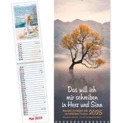 Kawohl Terminkalender-Das will ich mir schreiben in Herz und Sinn 2025