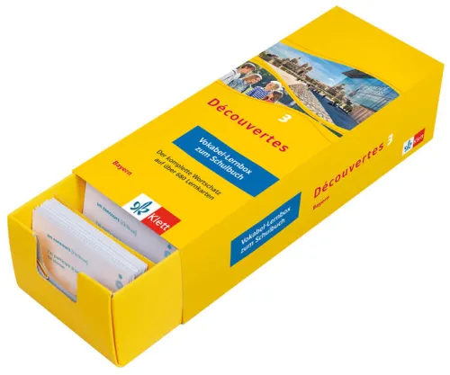 Klett Lerntraining Abi Trainer·Fremdsprachen-Découvertes 3 Bayern (ab 2017) - Vokabel-Lernbox zum Schulbuch 3. Lernjahr
