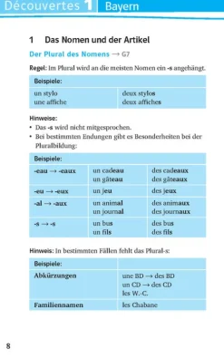 Klett Lerntraining Nach Fächern·Fremdsprachen|Nach Bundesländern·Bayern*Découvertes Bayern (ab 2017) kompaktWissen 1.-5. Lernjahr