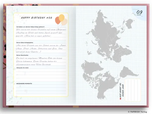 PAPERISH Verlag Geburt & Taufe-DEIN LEBEN IN EINEM BUCH (rosé)