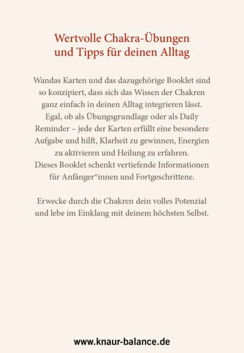 Knaur Balance Self Care-Deine Chakra-Yogabox