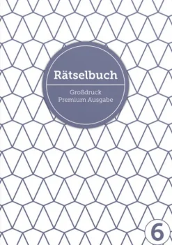NOVA MD Großdruck-Deluxe Rätselbuch Band 6. XL Rätselbuch in Premium Ausgabe für ältere Leute, Senioren, Erwachsene und Rentner im DIN A4-Format mit extra großer Schrift.