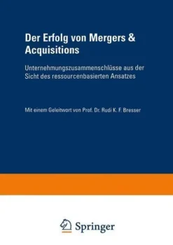 Deutscher Universitätsverlag Wirtschaft|Geld & Finanzen*Der Erfolg von Mergers & Acquisitions