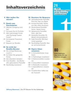 Stiftung Warentest Geld & Finanzen-Der ETF-Booster für Ihre Geldanlage