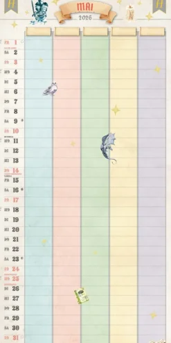 Heel Verlag GmbH Wandkalender-Der große inoffizielle Familienplaner für Potterheads. Kalender 2026