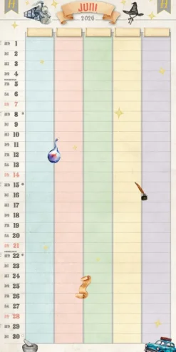 Heel Verlag GmbH Wandkalender-Der große inoffizielle Familienplaner für Potterheads. Kalender 2026