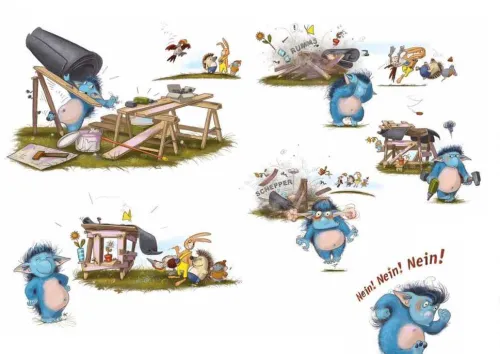 Don Bosco Medien GmbH Lesen & Geschichten-Der Grolltroll. Kamishibai Bildkartenset