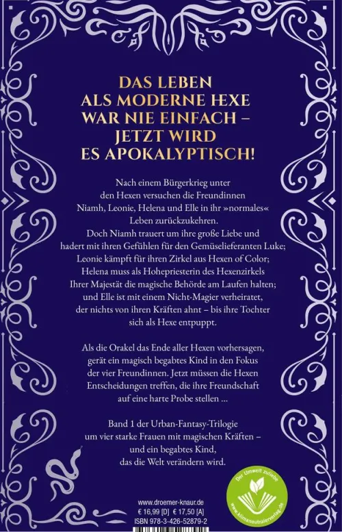 Knaur Taschenbuch Urban Fantasy-Der Hexenzirkel Ihrer Majestät. Das begabte Kind