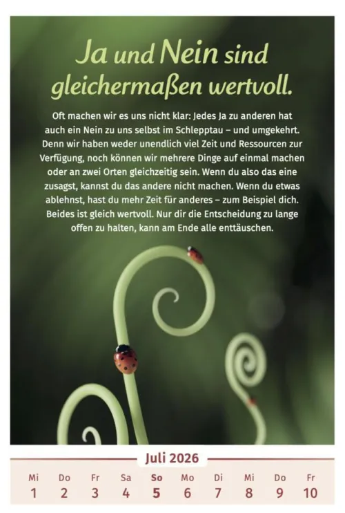 PAL Wandkalender*Der Lebensfreude-Kalender 2026