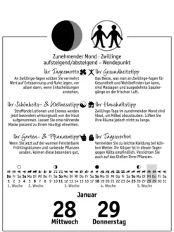 Südwest Abreiß-Kalender-Der Mond 2026 - Tagesabreißkalender