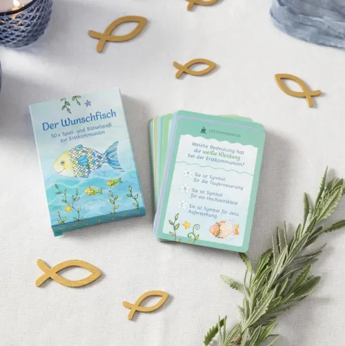 Pattloch Geschenkbuch Kommunion & Konfirmation*Der Wunschfisch. 50 x Spiel- und Rätselspaß zur Erstkommunion