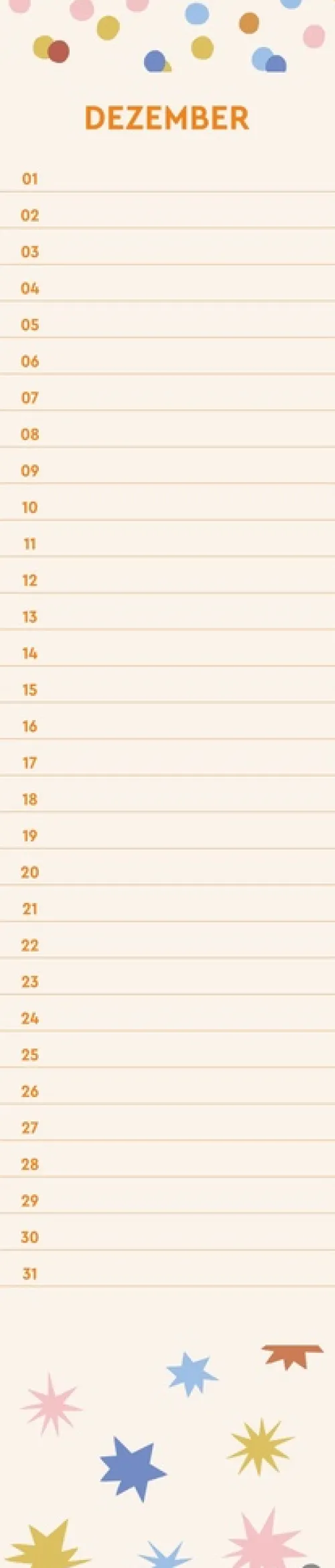 Design Geburtstagskalender Langplaner mini*Heye Clearance