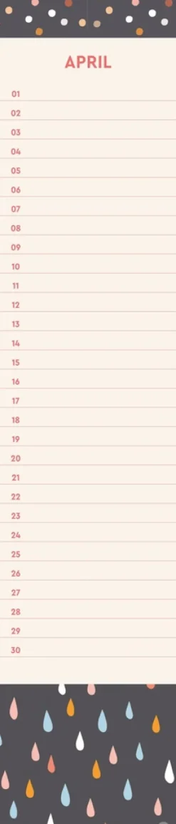 Design Geburtstagskalender Langplaner mini*Heye Clearance