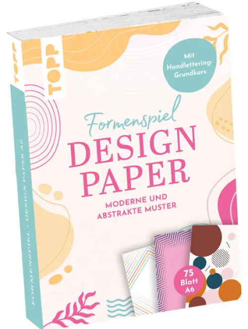 frechverlag GmbH Kalligraphie & Handlettering*Design Paper A6 Formenspiel. Mit Handlettering-Grundkurs