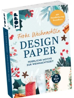 Design Paper A6: Frohe Weihnachten. Mit Handlettering-Grundkurs*frechverlag GmbH Clearance