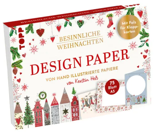 frechverlag GmbH Kalligraphie & Handlettering-Design Paper Besinnliche Weihnachten DIN A5. Mit Falz für Klappkarten