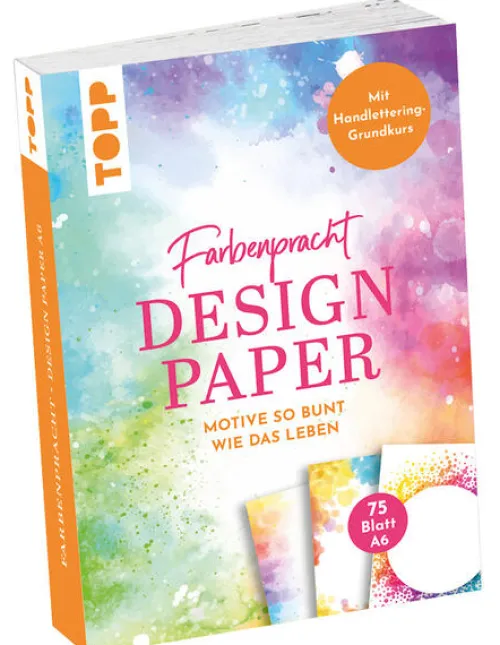 frechverlag GmbH Bastelpapier & Origami|Kalligraphie & Handlettering-Design Paper Farbenpracht A6