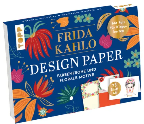 Design Paper Frida Kahlo DIN A5. Mit Falz für Klappkarten*frechverlag GmbH Online