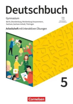 Cornelsen Verlag GmbH Nach Schulform·Gesamtschule|Nach Bundesländern·Thüringen*Deutschbuch Gymnasium 5. Schuljahr - Berlin, Brandenburg, Mecklenburg-Vorpommern, Sachsen, Sachsen-Anhalt und Thüringen - Arbeitsheft mit interaktiven Übungen auf scook.de - Neue Ausgabe
