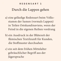 Grupello Verlag Musik, Film, Theater|Musikwissenschaft*Deutsche Redensarten-Quiz