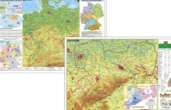 Stiefel Eurocart GmbH Schreibtischunterlagen*Deutschland physisch / Sachsen physisch. DUO-Schreibunterlage