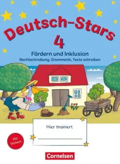 Cornelsen Verlag GmbH Nach Schulform·Förderschule|Nach Bundesländern·Thüringen*Deutsch-Stars 4. Schuljahr. Fördern und Inklusion - Übungsheft. Mit Lösungen