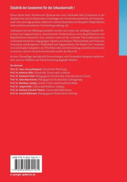 Springer-Verlag GmbH Didaktik-Didaktik der Geometrie für die Sekundarstufe I