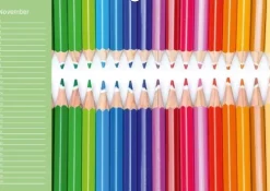 Die bunte Welt der Stifte - Geburtstagskalender (Wandkalender immerwährend DIN A3 quer)*Calvendo Outlet